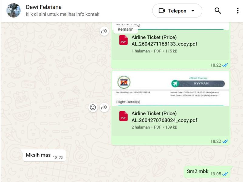 Foto pelanggan Bintang Lima Travel